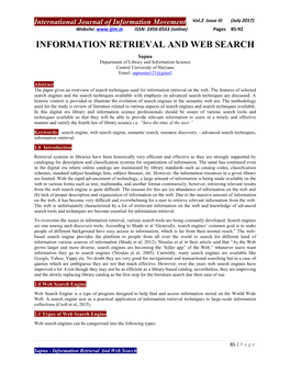 International Journal of Information Movment