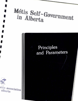 Métis Self-Government in Alberta
