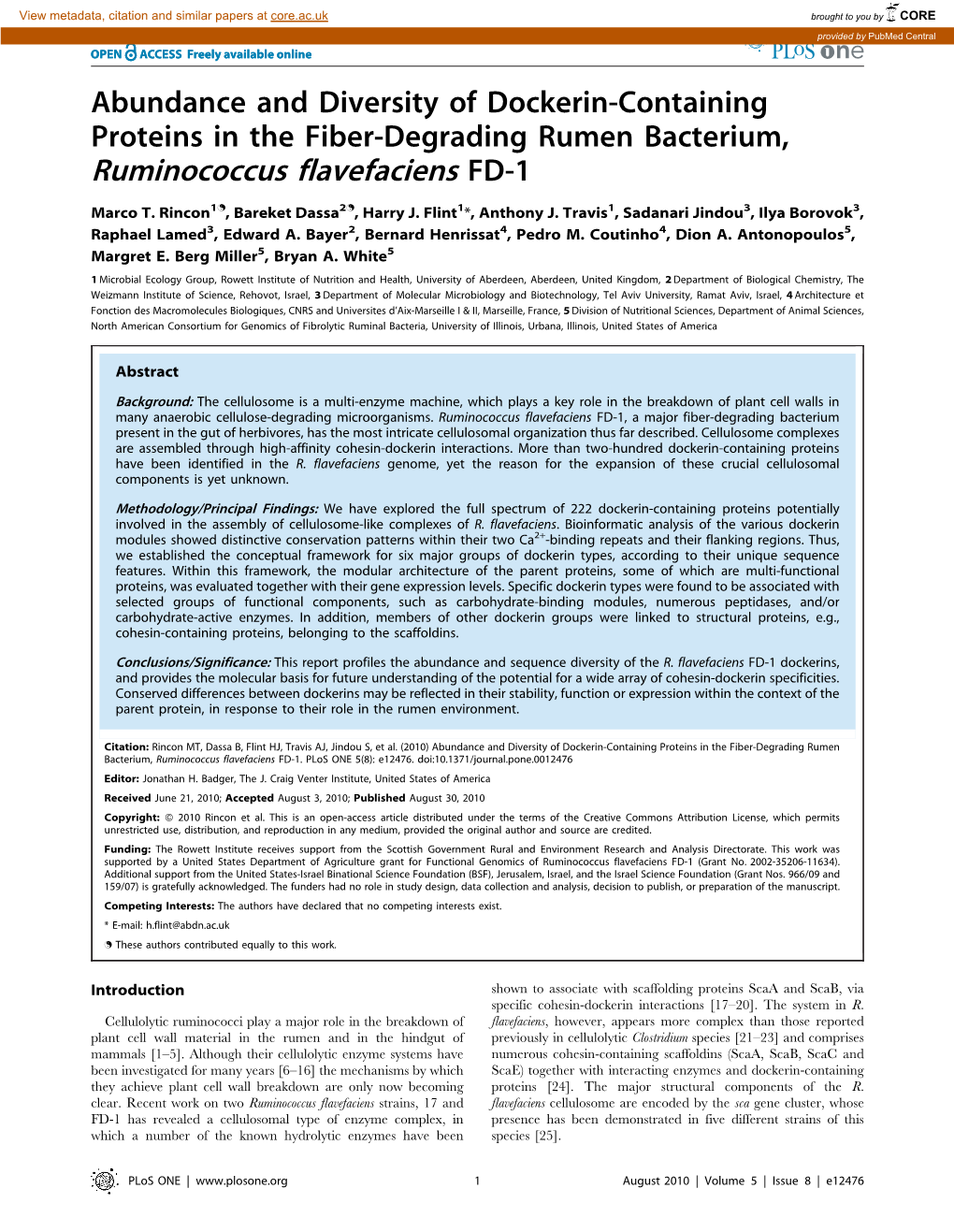 Ruminococcus Flavefaciens FD-1