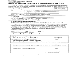 National Register of Historic Places Registration Form