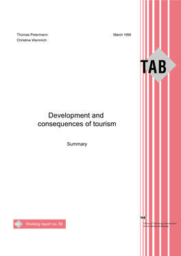 Development and Consequences of Tourism