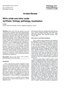 Nitric Oxide and Nitric Oxide Synthase, Biology, Pathology, Localization.Pdf