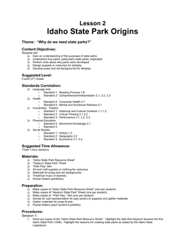 State Park Brochure