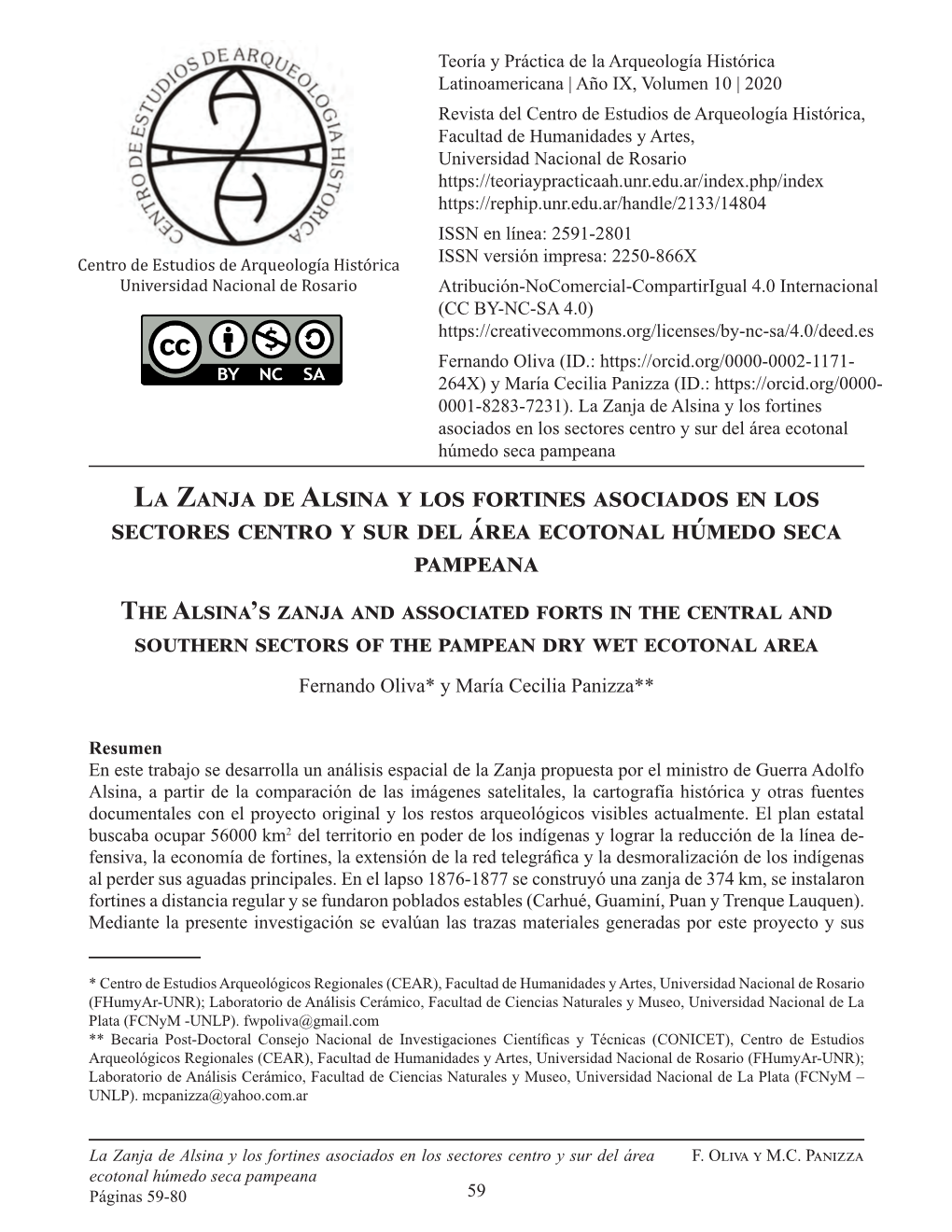 La Zanja De Alsina Y Los Fortines Asociados En Los Sectores