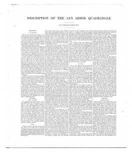 Description of the Ann Arbor Quadrangle