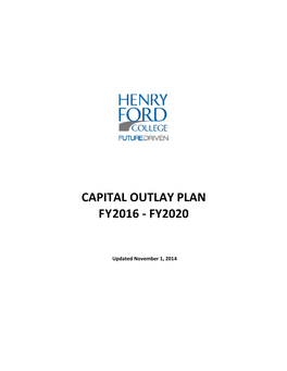 2015-2020 HFC Capital Outlay Plan