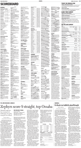 Zephyrs Score 9 Straight, Top Omaha WORLD-HERALD STAFF WRITER Ing out Attitudes, You Really Are Just Speculating