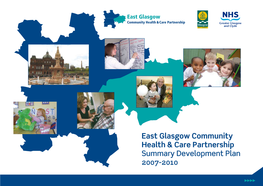 East Glasgow Community Health & Care Partnership Summary