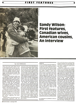 Sandy Wilson: First Features