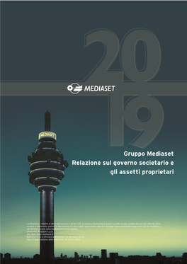 Gruppo Mediaset Relazione Sul Governo Societario E Gli Assetti Proprietari