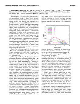 A Spitzer-Based Classification of Tnos. J. R. Cooper1, C. M. Dalle Ore1,2, and J. P. Emery3, 1SETI Institute, Mountain View, CA