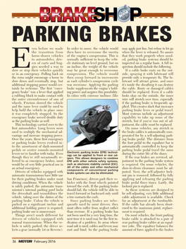 Parking Brakes