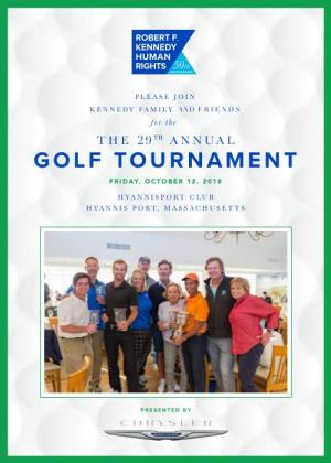 RFK 2018 Golf Invitation