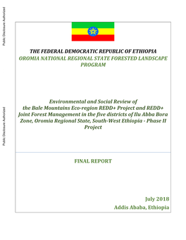 Phase II Project FINAL REPORT July 2018 Addis