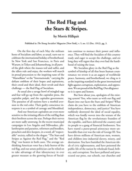 "The Red Flag and the Stars & Stripes," by Morris Hillquit