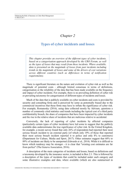 Chapter 2 Types of Cyber Incidents and Losses