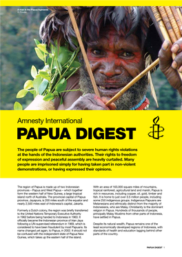 Amnesty International PAPUA Digest