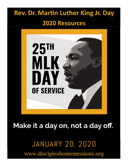 Rev. Dr. Martin Luther King Jr. Day 2020 Resources