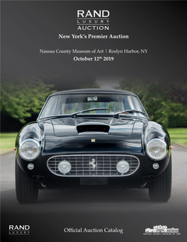 Official Auction Catalog Thank You Again for Joining Us!