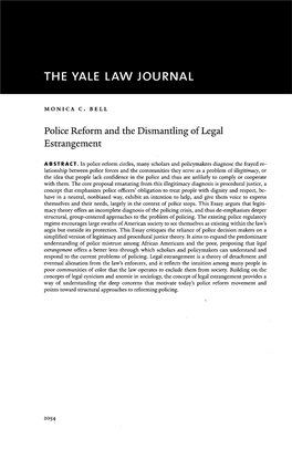 Police Reform and the Dismantling of Legal Estrangement