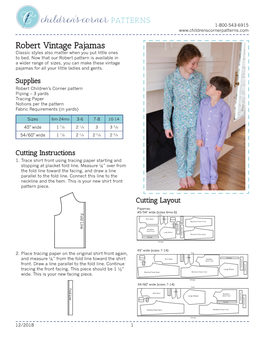 Robert Vintage Pajamas Classic Styles Also Matter When You Put Little Ones to Bed
