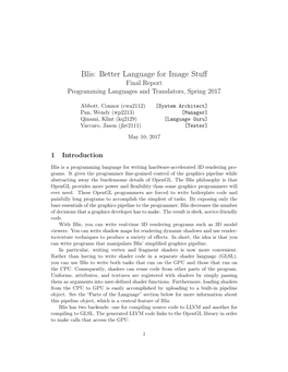 Blis: Better Language for Image Stuff