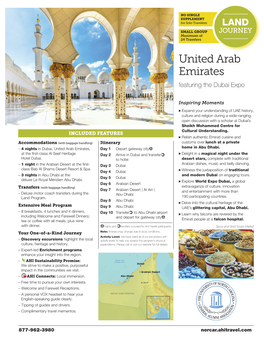 United Arab Emirates Featuring the Dubai Expo