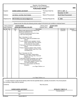 Purchase Order