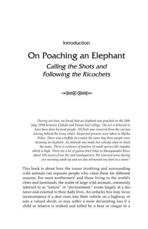 On Poaching an Elephant Calling the Shots and Following the Ricochets 