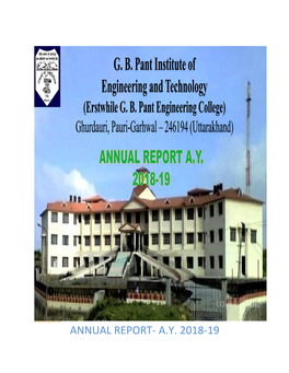 G. B. Pant Institute of Engineering and Technology (Erstwhile G