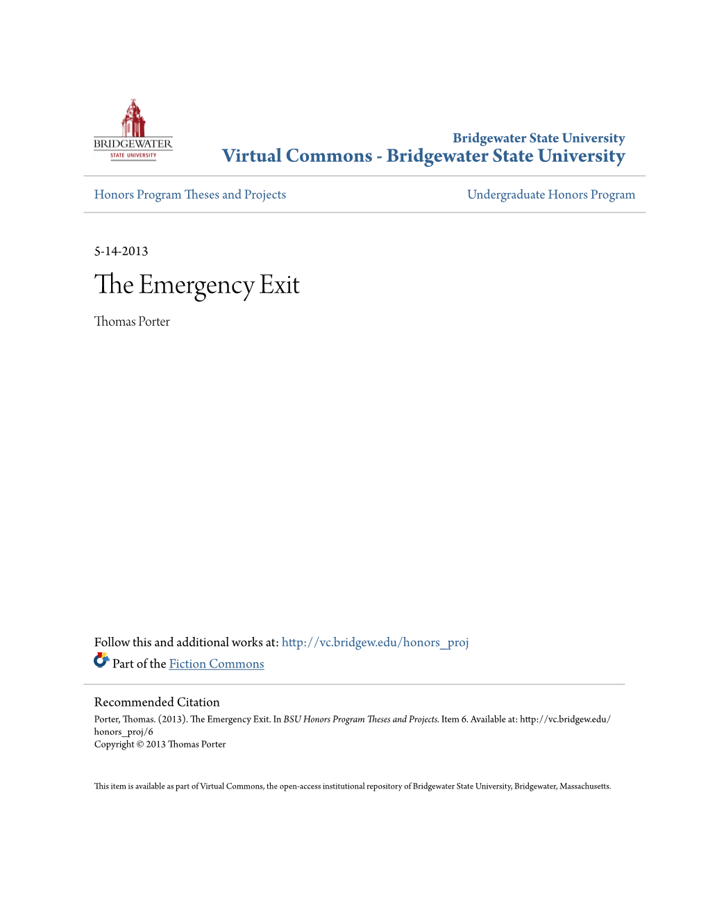 The Emergency Exit