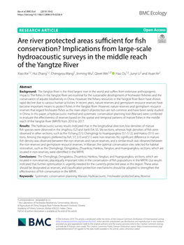 Are River Protected Areas Sufficient for Fish Conservation?