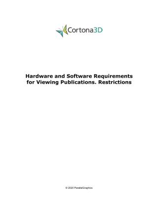 Hardware and Software Requirements for Viewing Publications