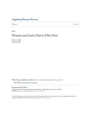 Women and Men's Hair in Film Noir Rebecca Reilly Augsburg College