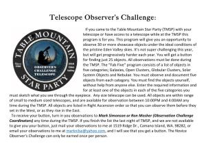 Telescope Observer List