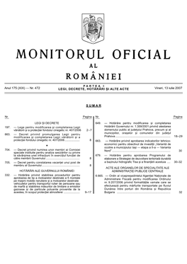 Monitorul Oficial Partea I