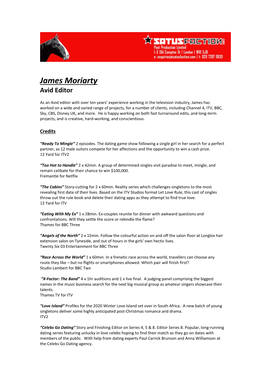 James-Moriarty CV
