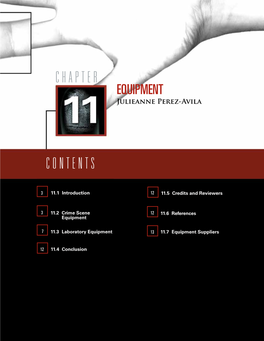 Fingerprint Sourcebook Chapter 11, Equipment