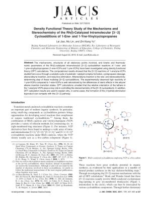 Density Functional Theory Study of the Mechanisms and Stereochemistry