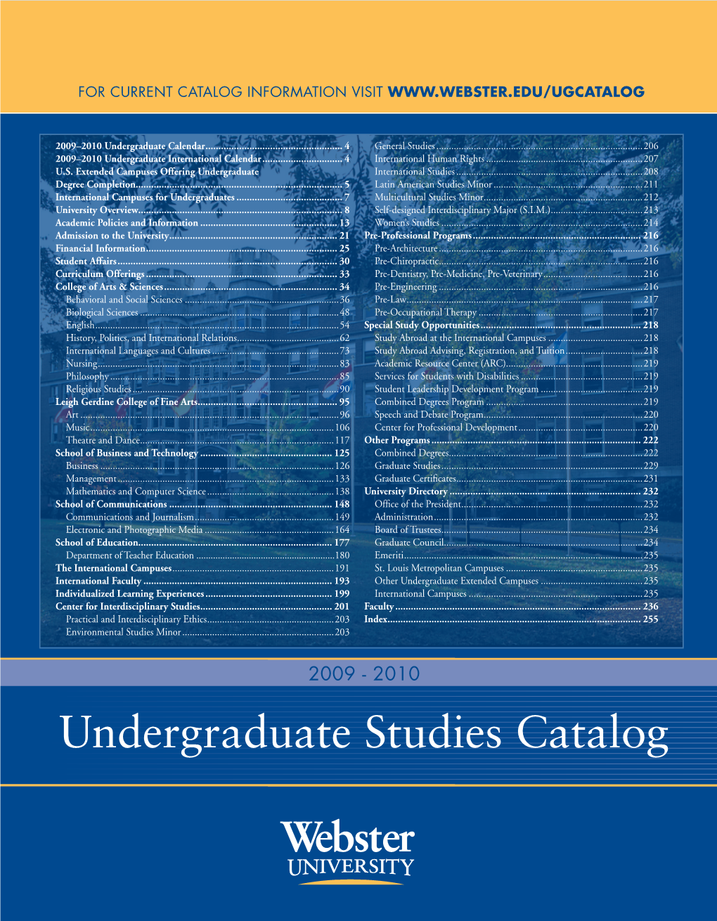 2009-10 Undergraduate-Catalog.Pdf