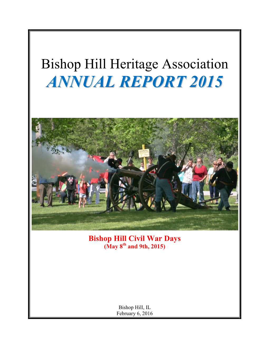 BHHA Annual Report 2015 Final