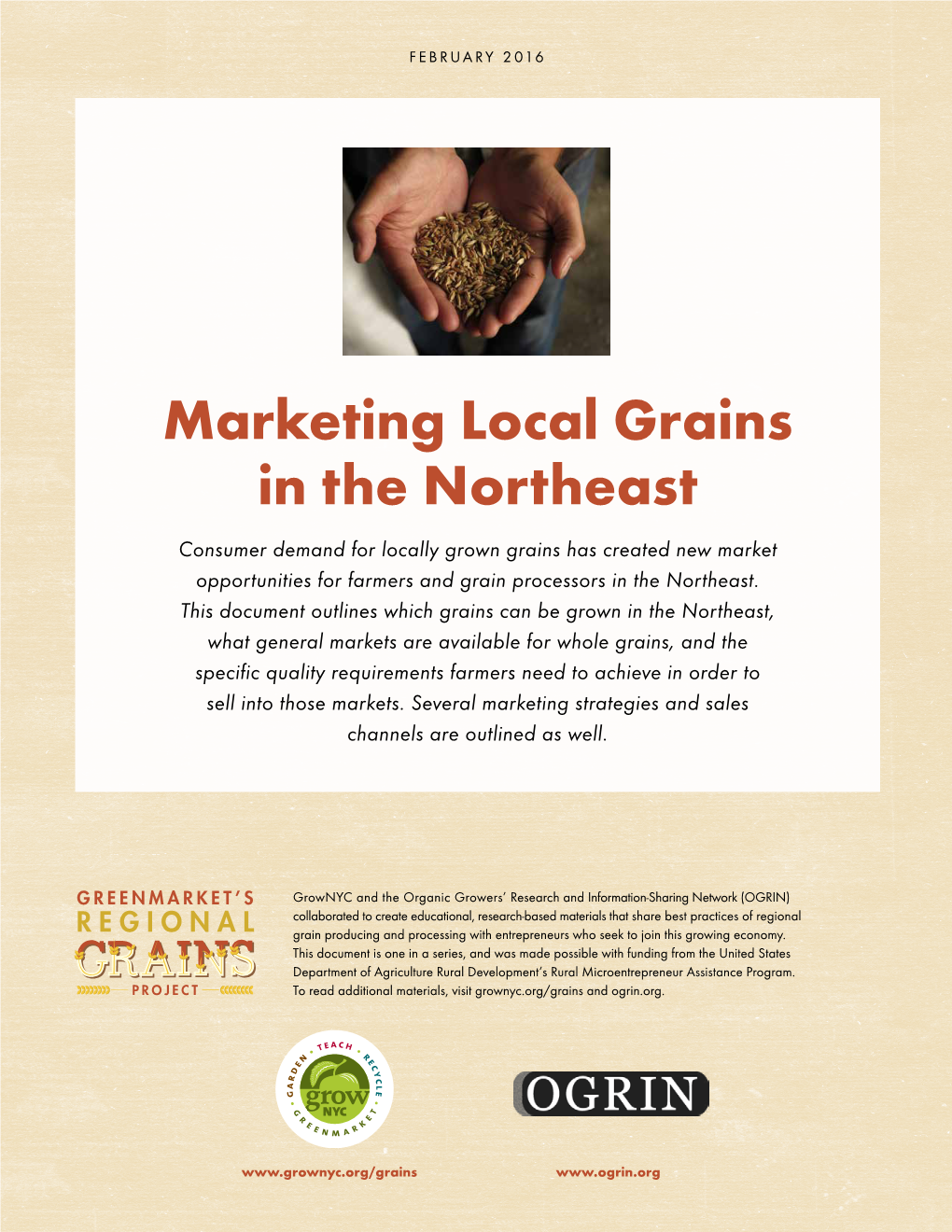 Marketing Local Grains in the Northeast