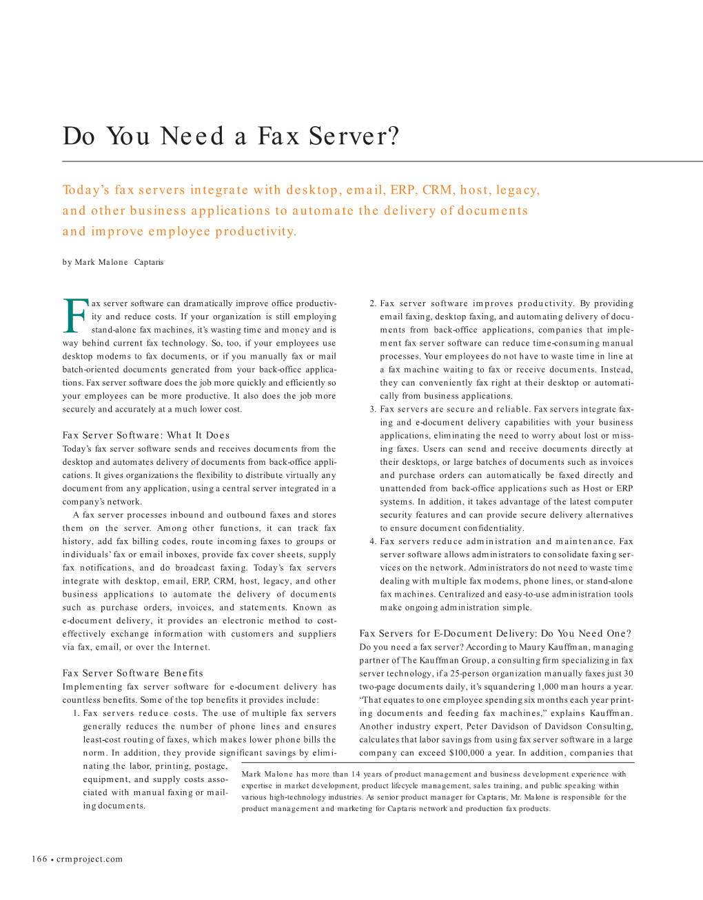 Do You Need a Fax Server?