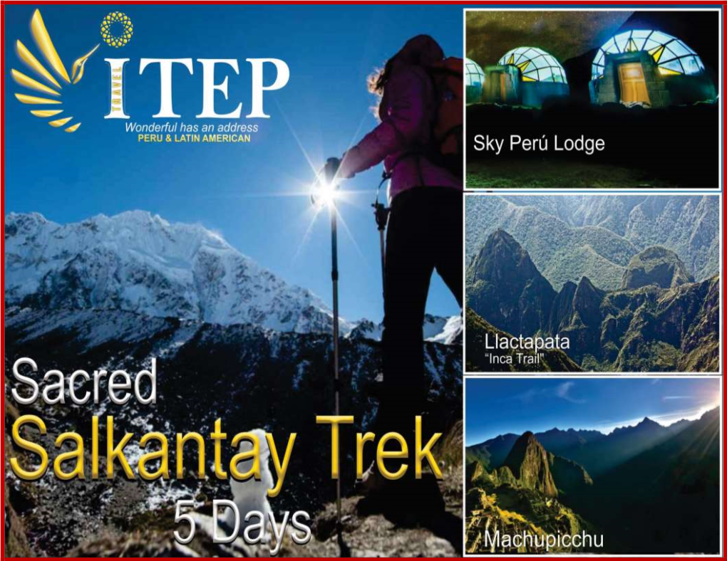 Preparing for the SALKANTAY TREK