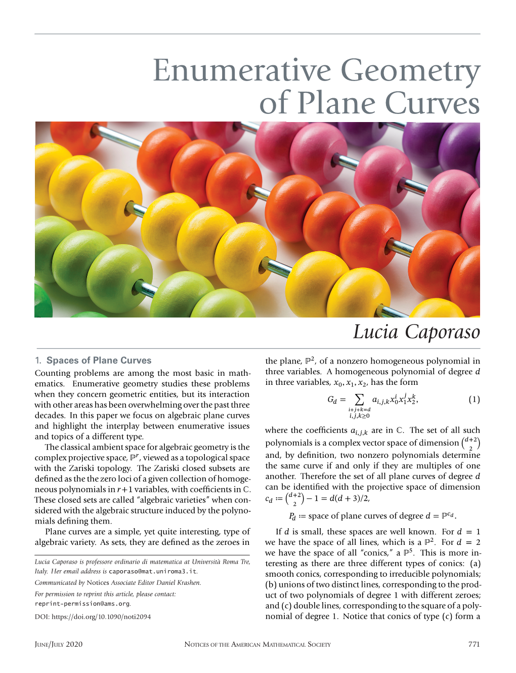 Enumerative Geometry of Plane Curves