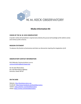 Media Information Kit