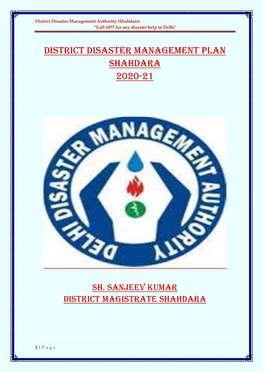 District Disaster Management Plan Shahdara 2020-21