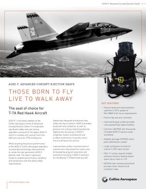ACES 5® Advanced Concept Ejection Seats for the T
