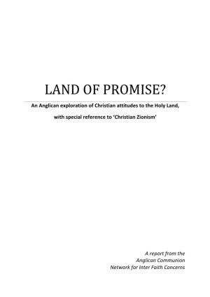 Land of Promise?