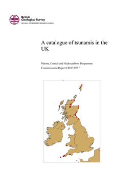 A Catalogue of Tsunamis in the UK